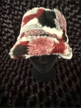 Jeanne Simmons Faux Fur Patchwork Bucket Hat